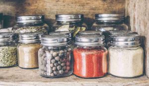 Unclutter your herbs and spices in the cabinet