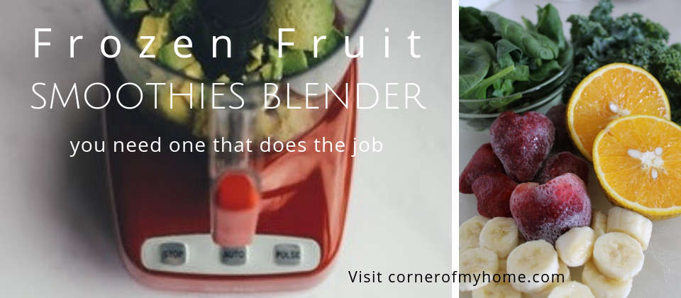 Frozen Fruit Smoothies Blender helps make the smoothest smoothie