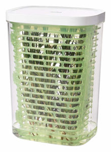An ideal container for storing fresh herbs. It keeps them fresh for extended period of time.