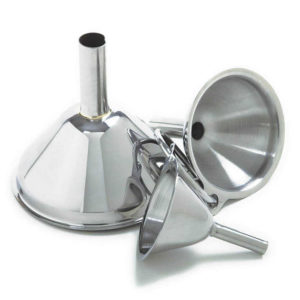 These funnels are perfect for adding salt, pepper, herbs or spices into shakers or jars.