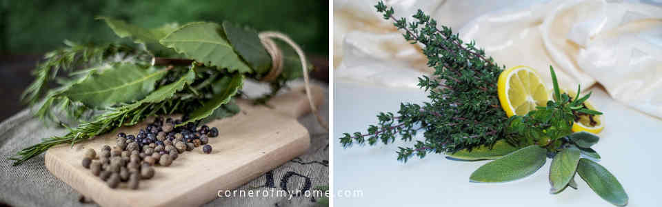 There isn't a fix recipe for bouquet garni. Simply follow your taste buds creating your own