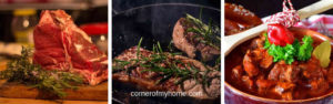 Enhance the flavour of beef dishes with herbs