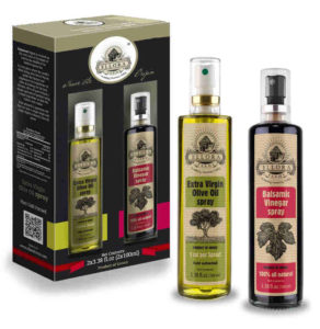 Perfect pair of oil and vinegar makes a perfect gift for a foodie. An avid fan of olive oil and balsamic vinegar will love this