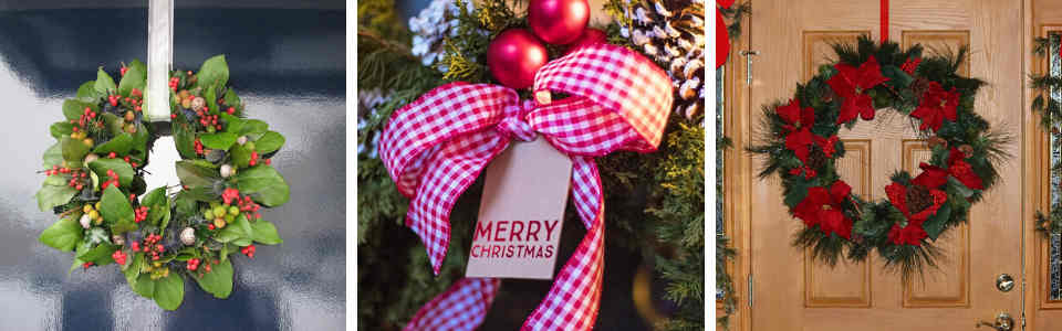 Hanging Christmas Wreaths