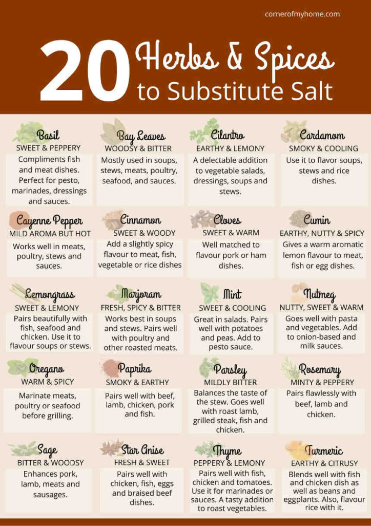 Herbs & Spices to Substitute Salt