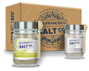 Packaged in beautiful jars with a wooden spoon, this gourmet duo of all-natural salts is the perfect gift for the home chef, no matter the occasion.