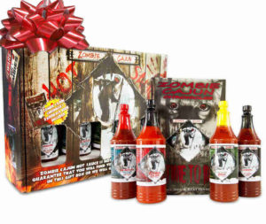 A great tasting fun gift set for a huge hot sauce lover and zombie fan.