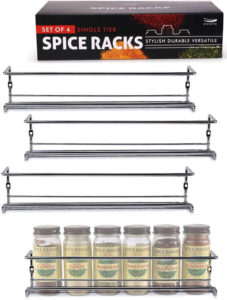 A basic spice rack but gives you all the flexibility in arranging your spices and herbs jars the way you wanted and enjoy easy access at all times