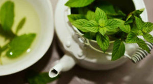 Mint tea is very good for bloated stomach, digestion and has calming effect which helps reduce stress and anxiety.