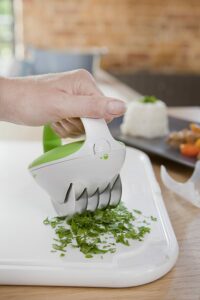 Herb mincer - soft ergonomic handle comfortable for use.
