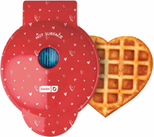 Mini Waffle Maker - Red Love Heart shape